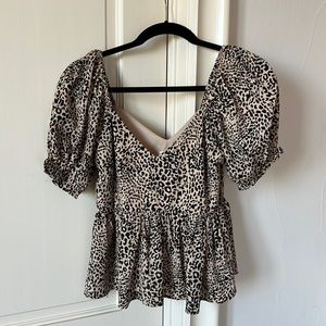 VICI Cheetah Print Blouse